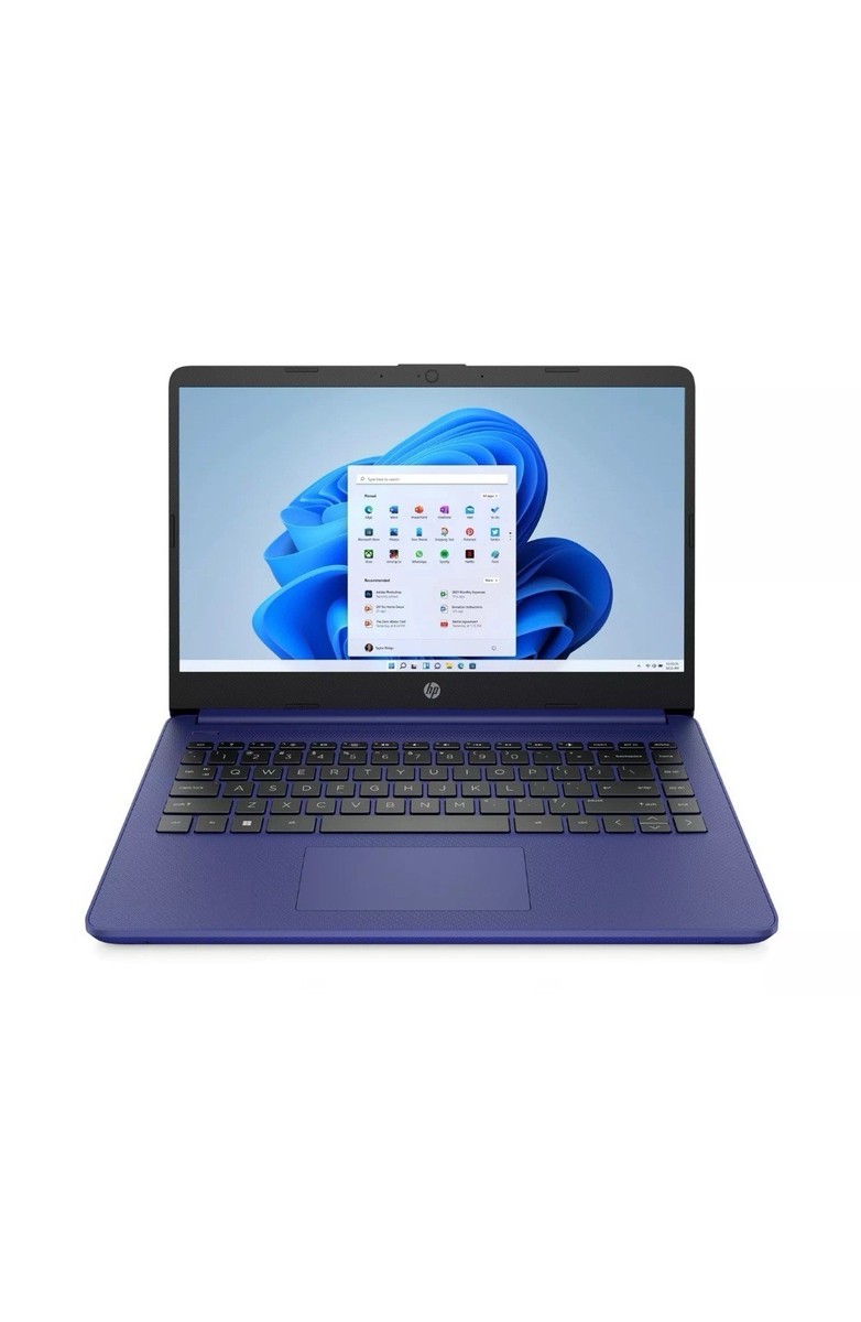 Ex Demo HP 14s-dq0012na Blue Celeron N4120 14.0 4GB Ram 128GB SSD WC Win 11S 