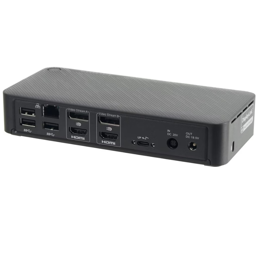 Targus USB-C DOCK182EUZ 4K Universal Docking Station, 2xDP, 2xHDMI, PSU & Lead, Refurb
