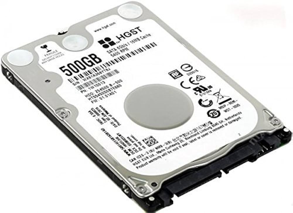 500GB 2.5” SATA Hard Drive for Laptop, Tested Pulls, 1 Year Warranty 
