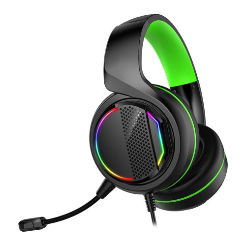 GameMax Razor RGB Gaming Headset, USB3.5mm Jack, 5.1 Surround, 40mm Drivers, RGB Earcups 