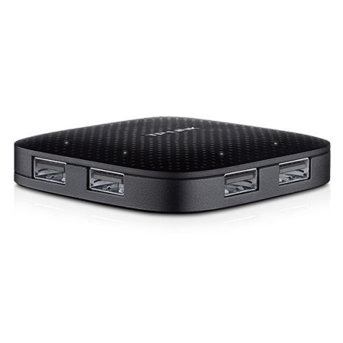 TP-LINK UH400 Portable External 4-Port USB 3.0 Hub, Driverless, Black, New