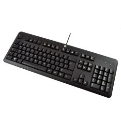 HP QY776AA Keyboard, UKUS International, USB, Black