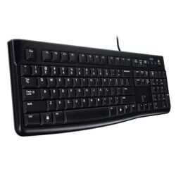 Logitech K120 Wired Keyboard, USB, Low Profile, Quiet Keys, OEM