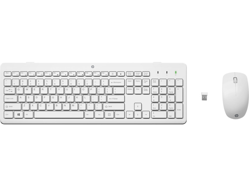 HP 230 White Wireless Keyboard & Mouse Combo, New & Retail Boxed 