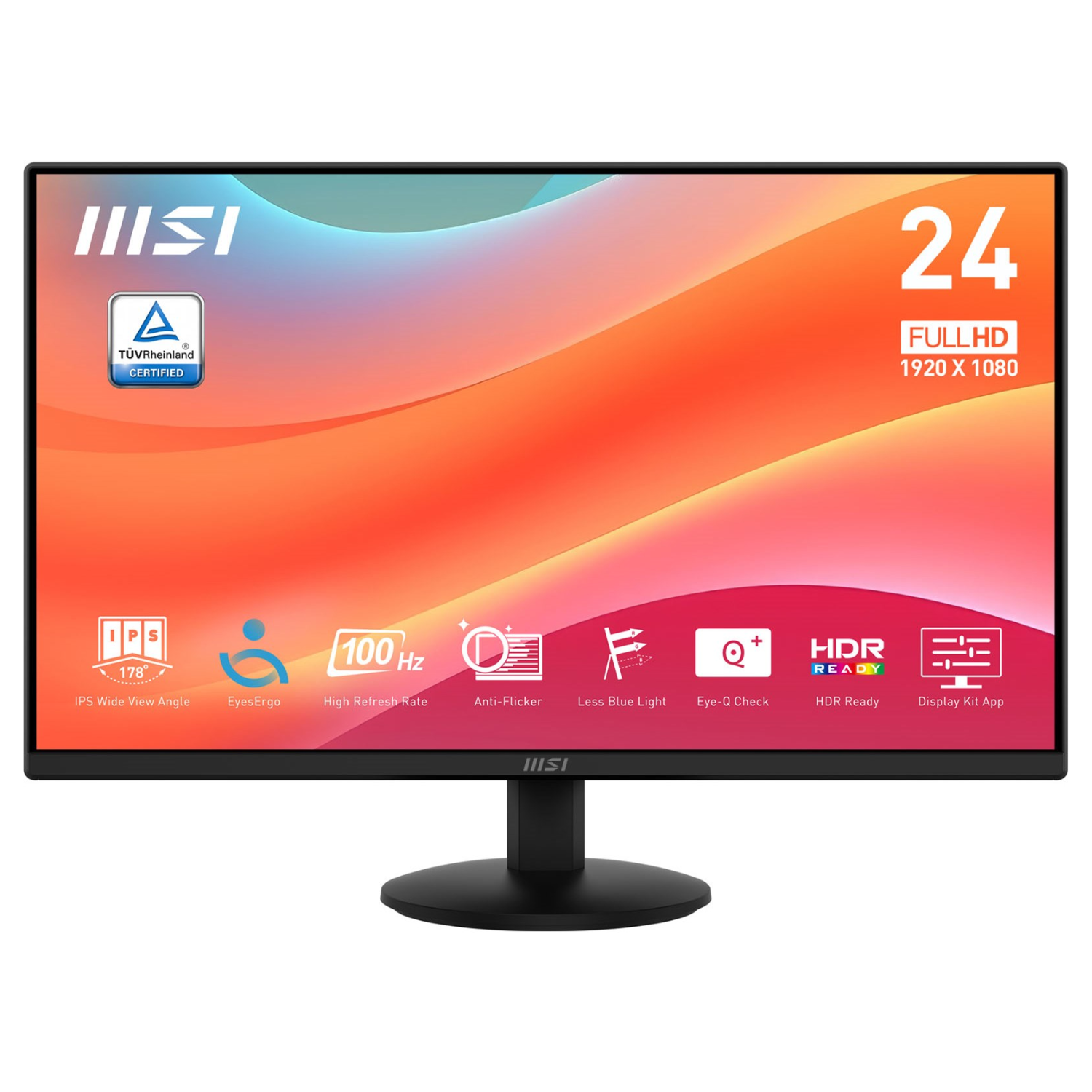 23.8” MSI Pro MP242L FHD Frameless Monitor, HDMI & DP, New 

