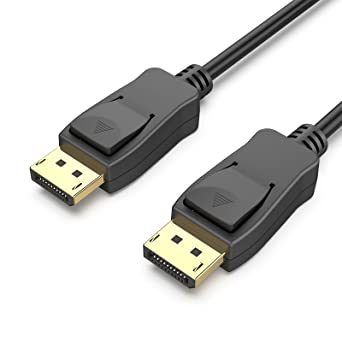 1.8M Displayport to Displayport Lead, Black, New