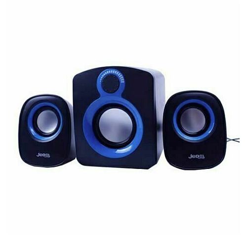 Jedel SD003 Compact Speakers, 5W + 2x3W, USB, BlackBlue, New